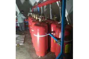 酒店無管網七氟丙烷氣體滅火系統生產安裝施工現場