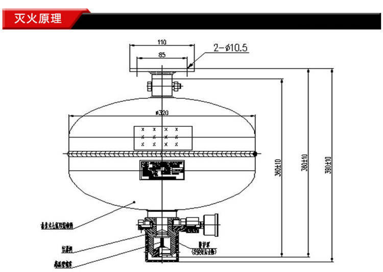 懸掛式七氟丙烷氣體滅火設備滅火原理