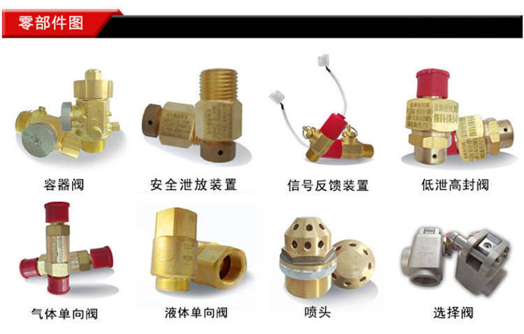 懸掛式七氟丙烷氣體滅火設備配套管件及相關消防零部件配件展示